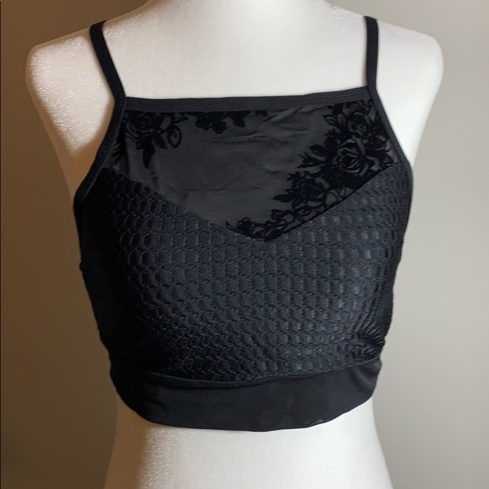 Lorna Jane Uniquely Sports Bra Black Medium EUC